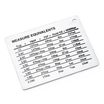 돌림판 홈베이킹 스테인레스 스틸 요리 베이킹 주방 숟가락 자기 마운트 스케일 플레이트 내구성 패스트리 변환 차트 도구 가정용 측정 컵, [01] 01