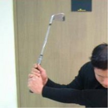 휴대용 숏아이언 골프스윙연습기 골프연습용품, 상급자그립