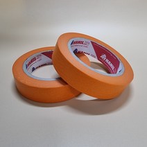 칼라 오렌지 내열 마스킹 동절기 종이 도장용 테이프 15mm x 40m 셀프인테리어 실리콘작업, 상세페이지 참조