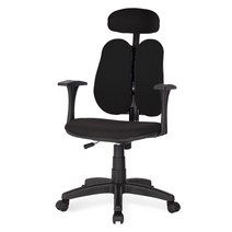 체어포커스 피플B형 헤더형 패브릭원단 사무용의자, 블루