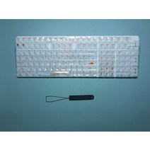 투명 기계식키보드 키캡 반투명 투명 키캡 예쁜 키캡, 한개옵션2, 투명 주황각인, 한개옵션1