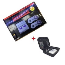 tv연결 가정용 레트로 고전 게임기 미니 HD TV 비디오 게임 휴대용 가족 SNES 게임용 821 클래식 내장 듀얼 패드 PAL NTSC, ADD BAG