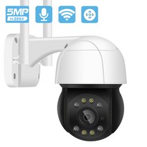 영어 매뉴얼 5MP 3MP 구름대 IP 카메라 와이파이 옥외 자동 추적 오디오 레코드 CCTV 카메라 4X 디지털 줌 인공지능 인체 검측 무선 카메라 IP, 5MP 128G 카드, 금 플러그