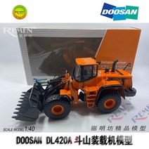 DOOSAN 1대40 합금DL420A 두산 로더 불도저 모형, DOOSAN DL420A
