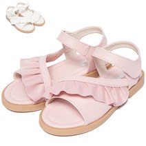 제이스맘 여아용 셔링 리본 샌들 쿠션감 JD810