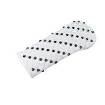 밈골프 스터드 골프 헤드커버 드라이버, white + grey