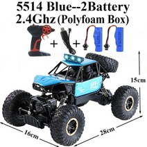 Paisible-새로운 락 크롤러 4WD 6WD 오프로드 RC 자동차 원격 제어 장난감 기계 라디오 제어 4x4 드라이브 자동차 장난감 소년 5514, 5514-블루 키트-2