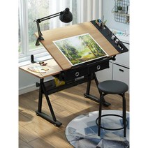 드로잉책상 미술 그림 거치대 아티스트 이젤 테이블, H