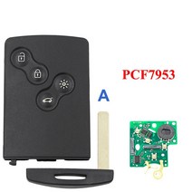 자동 차키 복사 스마트키 폴딩키 원격시동 디스플레이키 XNRKEY 4B 스마트 카드 자동차 키 PCF7953/4A 칩 4, 01 VA2 Blade_02 No Logo