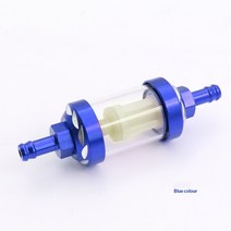 CNC 알루미늄 합금 유리 바이크 오토바이 가스 연료 가솔린 오일 필터 모토 액세서리 비포장 도로용, [04] Blue