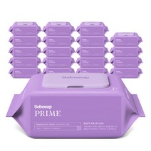 NEW 베베숲 프라임 70매 캡 20팩 신규런칭/고평량 도톰한 아기물티슈/7년 연속 판매 1위, 20개, 70개