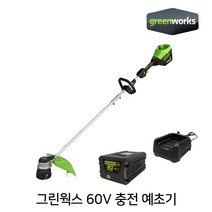 그린웍스 60V 예초기 충전식 제초 예취기 풀정리 배터리 세트, 2.베어툴+4.0Ah배터리1개+충전기