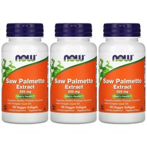 나우푸드 Now Foods 쏘팔메토 추출물 소팔메토 쏘팔매토 호박씨오일 코셔 Non GMO 베지테리언 채식주의자 X 3통