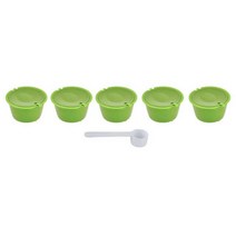 커피머신 가정용 수동 반자동 기계 드롱기 커피 캡슐 필터 컵 스테인레스 스틸 홈 DOLCE GUSTO 카페, 09 Grass green, 09 Grass green