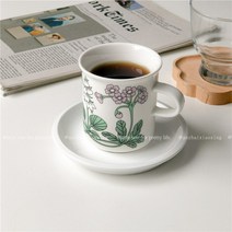 아라비아핀란드 들꽃 세라믹 빈티지 커피잔 찻잔세트, 찻잔 세트(200ml), 1개