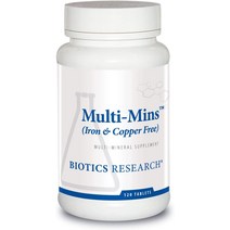 Biotics Research 다중 분 철 및 구리가 없는 미네랄 복합체 킬레이트 전체 식품의 균형 잡힌 공급원 식물 화학적으로 결합된 미량 쉽게 흡수됨. 탭 120개