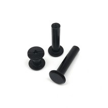 10pcs 골드 실버 블랙 M5x4-50mm 가죽 가방 벨트 스크랩북 앨범 계정 책 포스트 바인딩 나사 네일 리벳, [05] 5x10mm, 5x10mm+Black
