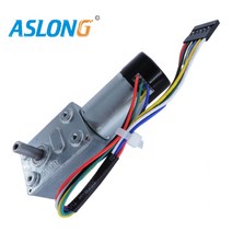 감속 기어 모터 속도조절 DC 모터 12V 24V 터보 웜 인코더 감속 기어드 고 토크 저소음 긴 수명 가변 속도, 06 150 RPM_01 DC 6V