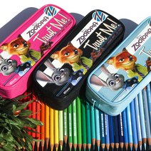 디즈니 주토피아 파우치 필통 캐릭터필통 천필통 패브릭필통, 핑크