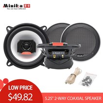 벤츠 호환 카오디오뱅크 카 오디오 자동차 스피커 Minika-5.25 인치 220W 자동차 13 cm 오디오 스피커 세트, 한개옵션0