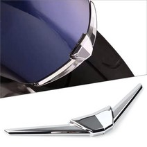 2pcs GL1800 오토바이 프론트 펜더 팁 트림 혼다 Goldwing 골드 윙 GL 1800 크롬 ABS 장식 부품, 한개옵션0