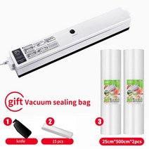무선진공포장기 가정용진공포장기 수비드 진공압축기 진공 포장기 Sous Vide 실러 220V/110V 식품 저장 포장 가방, [09] black-2pcs-25cm, [02] US 110V