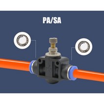 공압 피팅 PY/PU/PV/PE 워터 파이프 및 파이프 커넥터 직접 추력 4 ~ 16mm/ PK 플라스틱 호스 퀵 커플 링, AP-SA, 12