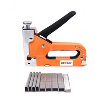 판넬 타카 에어 네일건 3 In 1 수동 손톱 스테이플러 총 600pcs 손톱 가구 장식품 가구 스테이플러 가정용, 한개옵션0
