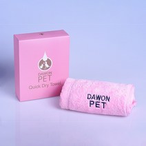 아기강아지 반려동물용 펫타올 냄새없는 극세사 빠른건조 목욕수건 펫프리숍, 핑크
