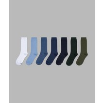 IL-O-GONG-CHIL 7PACK 1507 베이직 트라우져 립삭스 그라데이션팩 인디고컬러 BASIC TROUSER LIP SOCKS - GRADATION PACK indigo
