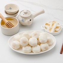 [시루조아] 우리쌀 굳지않는 떡 흰 말랑 꿀떡 960g 12개입(48알), 흰 말랑꿀떡 12개입(48알)