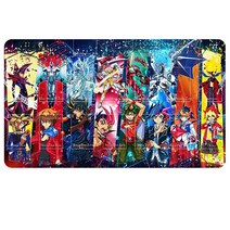 Sabermaster Card Rubber yugioh Mat Duel Gaming Competition Pad Binder Deck 23.6x13.7in (Sky Striker, protagonist group