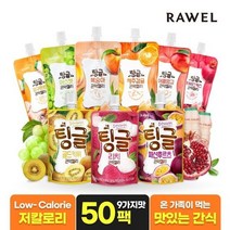 50팩 팅글 곤약젤리 9가지맛(복숭아 머스캣 망고 감귤 석류 리치 후르츠 등), 31.5-3. 애플망고20+골드키위15+리치15