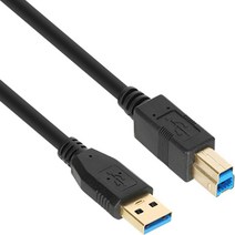 NETmate 넷메이트 NM-UB330BKZ USB3.0 A M to B 케이블 3m 블랙 케이블-기타케이블, 선택없음, 선택없음
