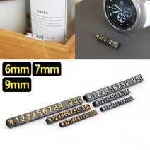 가격표 옷가게 인포메이션 상품 카페 베이커리 매대 마네킹 쇼케이스 3P, 제품선택, 6mm 투명/금색