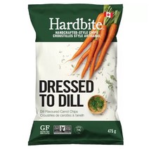 Hardbite Carrot Chips 하드바이트 당근칩 475g 4봉, 4개