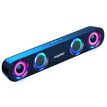 ELSECHO RGB 레인보우 LED 사운드바, 화이트
