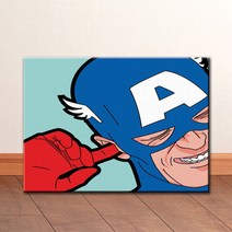 pop008 일러스트 팝아트 히어로 캔버스액자, 무광일반_L_24cm x 33cm