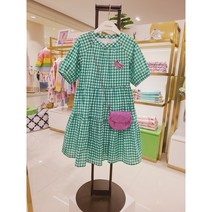[티파니] 그린체크롱가방원피스 T22KSO010H