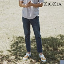 지오지아 지오지아 슬림 크롭 멜란지 데님팬츠 (ABA5DP1121)