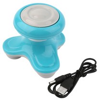 전기 핸들 웨이브 진동 등 마사지기 USB 배터리 전신 머리 목 마사지 초소형 경량 휴대용 미니, USB_아이보리, 02 아이보리_01 USB