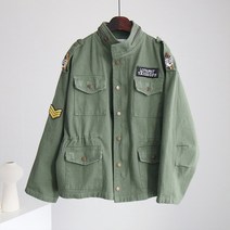 제인준 로타 패치 빈티지 야상 자켓