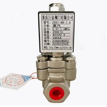 16bar 1.6MPa 2 웨이 고온 스팀 솔레노이드 200 밸브 1/4 3/8 24V 오리피스 8mm SS304 대용량 유량, [01] 1/8
