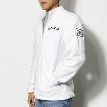 메이크잇 ROKA 로카 군용 방한 올자수 자수후리스 화이트