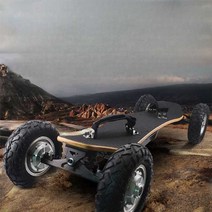 오프로드 산악 전동 스케이트보드 롱보드 큰 바퀴 휠, 벨트 모터 원형 플레이트