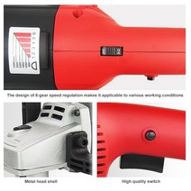 9인치그라인더 면삭기 면갈이 탁상 대리석 속도조절 충전 자동차 광택기 220V 1400W 왁싱 기계 연마 샌더 6, 한개옵션0