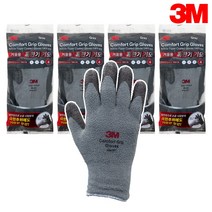3M 컴포트그립 4단계 겨울용 작업 장갑 방한 보온 기모 털 내피 극혹한기, 4개 M
