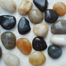 어항 돌 자갈이 깔린 위화 블랙 빅 트럼펫 높이 다크 폴리싱 천연석 헤드 아난석 액세서리 3321050147, 진주쌀 3-6 센치 3근