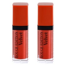 Bourjois 부르조아 Rouge Edition 루즈 에디션 벨벳 리퀴드 매트 립 12 Beau Brun 보 브런 7.7ml 2개