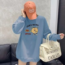 IDT 롱맨투맨 기모 티셔츠 오버핏 빅사이즈 맨투맨 티셔츠/후드티/기모맨투맨/맨투맨티